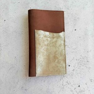 Espresso nubuck & platinum - S.Travelers notebook