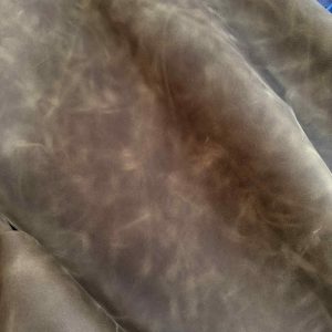 Green pull-up leather planner cover