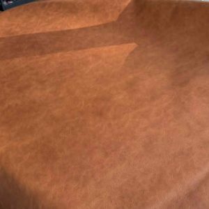 Amber brown leather planner cover