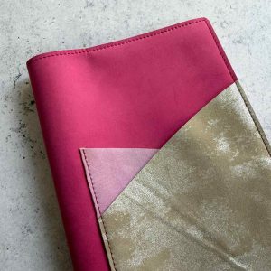 Pink nubuck double pockets - A5 TN
