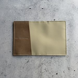 Passport leather wallet inser - nude