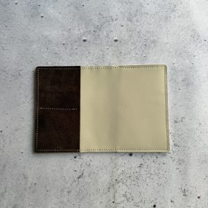Passport leather wallet inser - brown